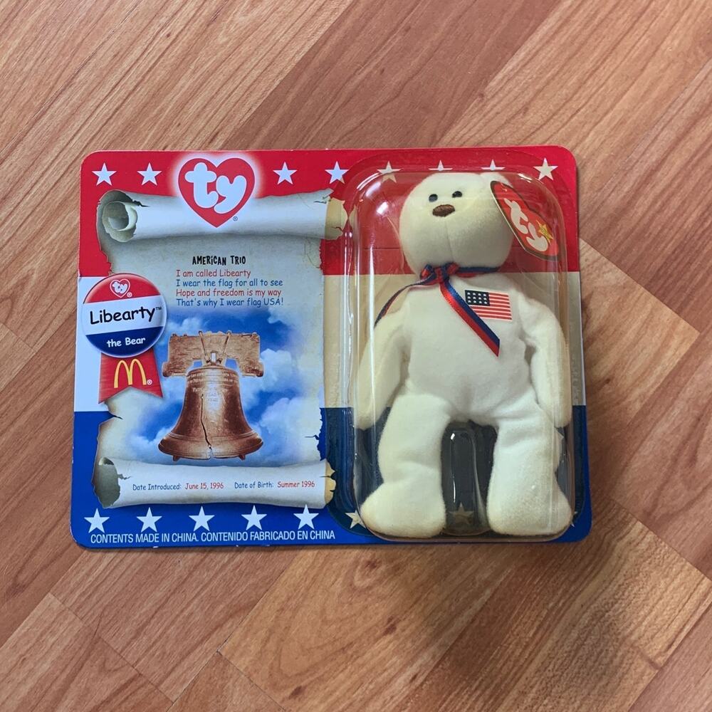 Mac‎ Donald's TY Beanie Babies Libearty The Bear
